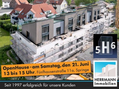 OPEN HOUSE AM 21.06.2025: 5H6 - Hochwertige 3-Zimmer-Wohnung im 1. OG mit Balkon und Carport