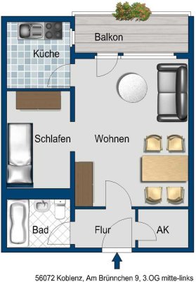 Wir sanieren neu für Sie! 1,5-Zimmer-Wohnung