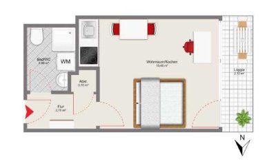 APARTMENT VOLLMÖBLIERT