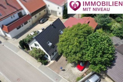 Modernes Landleben mit Stil u. Eleganz! EFH + Bungalow + großes Grundstück, 10 km vor Dillingen!