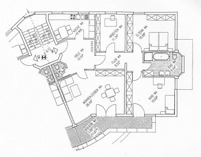 127m² große lichtdurchflutete 4 ZKBB-Wohnung am Nordpark-Center