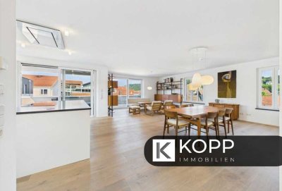 3‑Zimmer‑Penthousewohnung mit EBK, Sauna und großem Sonnenbalkon