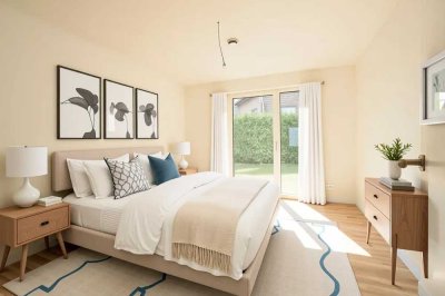 Erstbezug! Für Jung und Alt Helle, barrierefreie 3-Zimmer-Erdgeschosswohnung mit Südterrasse, Garten