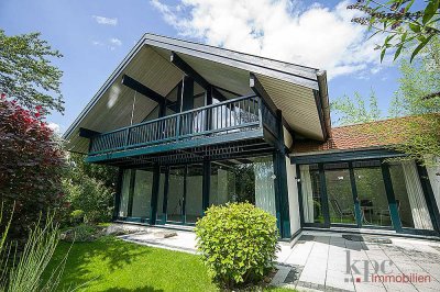 Ein Traum aus Holz und Glas! Komfortables Einfamilienhaus in Gauting! Top Lage! Nähe S6!