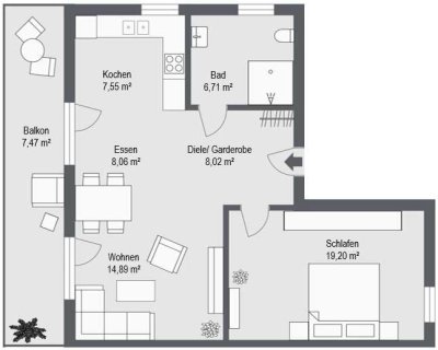 Betreutes Wohnen in Altdorf - Rollstuhlgerechte OG-Wohnung mit großzügigem Balkon!