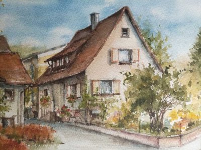 Einfamilienhaus mit Garage und Garten