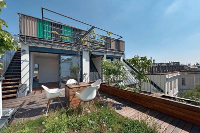 Dachgeschoss-Maisonette mit Traumterrasse &amp; Weitblick beim Aumannplatz