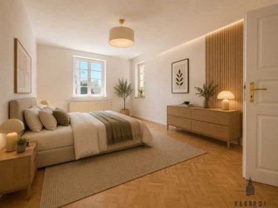 Bezugsfreie 3-Zimmer-Wohnung mit Balkon, Stellplatz & Einbauküche