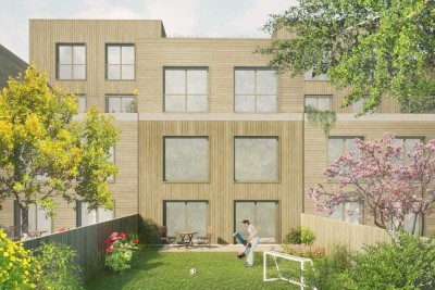 Eigenheim im Grünen: Modernes Reihenhaus + Garten, Neubau Baugruppe Gudensberg