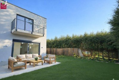 Moderne Doppelhaushälfte mit Garten, Balkon &amp; Dachterrassen – Neubau in 1210 Wien - Belagsfertig !!