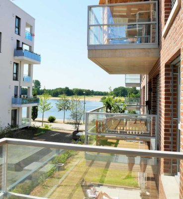 Moderne 3-Zimmer-Wohnung mit Balkon und Einbauküche an der Weser