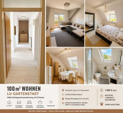Helle 100 m² Wohnung in begehrter Lage von LU-Gartenstadt – großzügig, gepflegt & sofort verfügbar