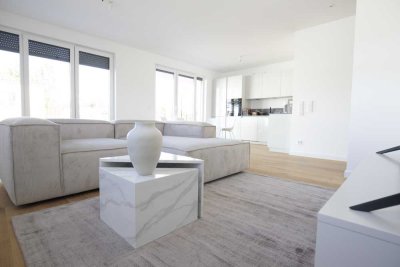 Modern, möblierte Wohnung - Morgen einziehen und helle 108qm + ein großer Balkon genießen