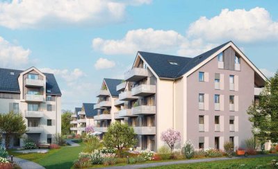 Großzügig wohnen mit zwei Bädern und Süd-Balkon.