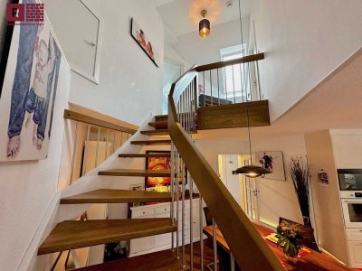 Tolle 4-Zi Maisonette mit Luxus-Wohnküche und Sonnenterrasse in ruhiger, gehobener Wohnlage