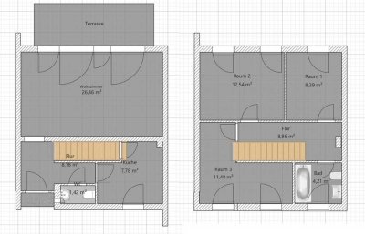 Reihenmittelhaus mit 4 Zimmern in Berlin-Tegel (Reinickendorf)