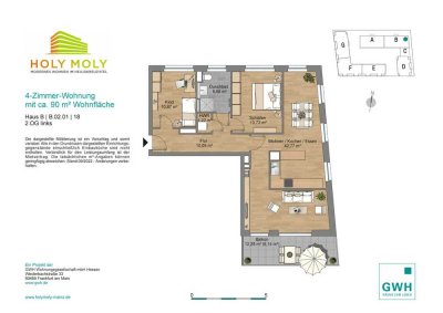 3-Zimmerwohnung in Mainz (Neubaugebiet)