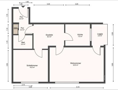 2,5 Zimmer Wohnung in Lübeck St. Lorenz Nord