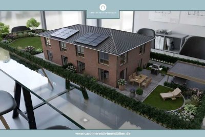 Neubau-Doppelhaushälfte in KfW 40 Standard mit  Südwest-Garten in bevorzugte Lage Hummelsbüttel