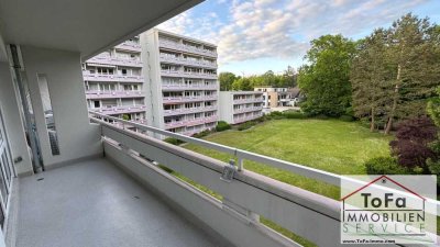 ToFa: Etagenwohnung an den Grünanlagen mit guter Ausst., 2 Balkonen, EBK&Stellpl. max. 2 Personen