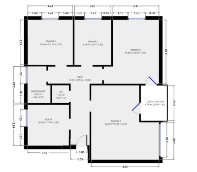 Hell & Gemütlich: 4-Zimmer-Wohnung für die junge Familie