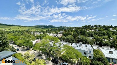 Atemberaubender Panoramablick – luxuriöse 3,5-Zimmer-Dachgeschosswohnung mit 96 m² Dachterrasse, exklusiver Ausstattung, edlem Design und einzigartigem Wohngefühl im grünen Döbling