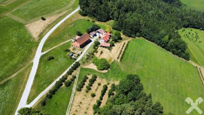 Idyllische alte Apfelplantage mit Wald, Wohnhaus, Kellerstöckl und Stallungen in Kumberg b. Graz