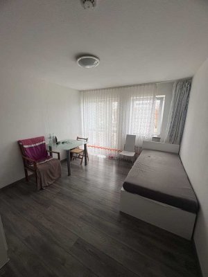 Helle 1-Zimmer-Wohnung (21,3 m²) in Augsburg-Haunstetten, gepflegt