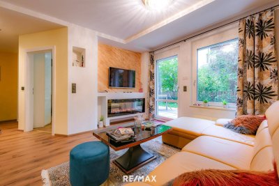 Exklusive vollmöblierte Gartenwohnung mit Wellness &amp; privater Kellerbar im Herzen von Innsbruck