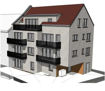 Neubau 6 x 2 Zi. Wohnungen zentral in Winnenden-Birkmannsweiler
