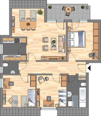4-Zimmer-Wohnung in Bergkamen Nordberg