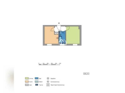 Tauschwohnung: Helle 1-Zimmer Wohnung in zentraler Lage