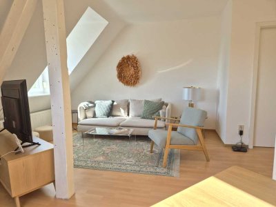 Lichtdurchflutete Designerwohnung über den Dächern Karlsruhes