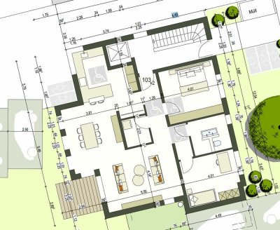 Stilvolle 3,5-Zimmer-Wohnung mit Balkon und EBK in Hemsbach