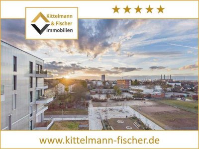 Hellwinkel Terrassen: 4‑Zi, 119 m², Balkon & TG – Weitblick auf VW‑Kraftwerk, Autostadt & Arena