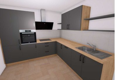 Mit Einbauküche- was will man mehr?