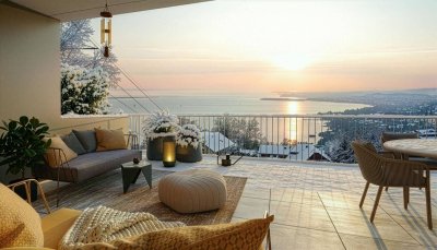 Traumhafte Terrassenwohnung mit Seesicht in Lochau, Top W04