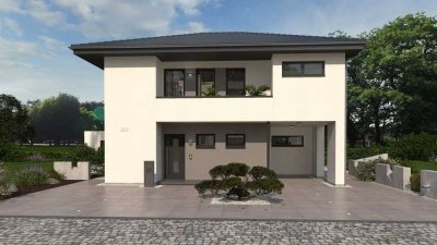 Stadtvilla mit Eleganz und Komfort! Grundstück ist bereit im Preis enthalten! Technikfertig!