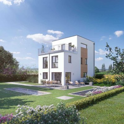 2 x Bauhaus auf großem Hanggrundstück in Aindling