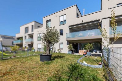 4-Zimmer-Erdgeschosswohnung mit Terrasse und großem Garten in Knielingen - aktuell vermietet