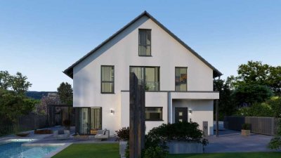 DOPPELHAUSHLÄFTE ALS EIN ARCHITEKTONISCH AUSGEREIFTES UND FUNKTIONELLES HAUS