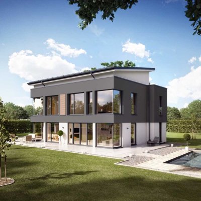 Größe neu gedacht: Nachhaltiger Luxus im Effizienzhaus-Standard.