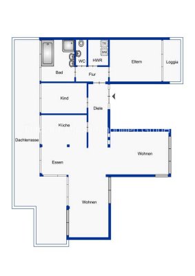 Provisionsfrei für den Mieter: Penthouse-Wohnung mit Aufzug - Stadtmitte Eislingen