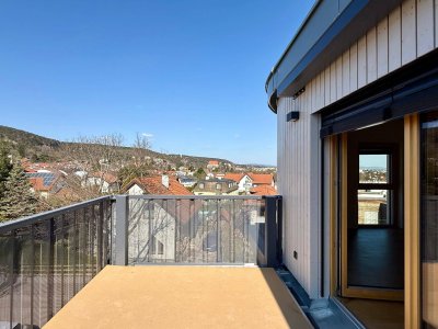 GRÜNE STADTVILLEN - 4 Zimmer mit Balkon im DG | Holzbauweise - Geothermie - Photovoltaik | Provisionsfrei!