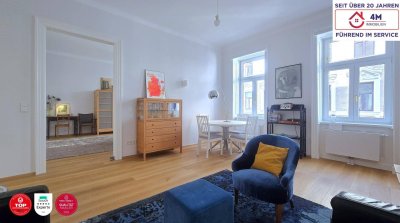 ✨ 3,20 m Raumhöhe, Parkett &amp; Gründerzeitflair – Altbau im 8. Bezirk