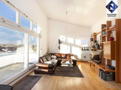 Moderne 3,5-Zimmer-Maisonette-Wohnung mit zwei Balkonen und herrlicher Aussicht