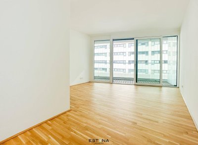 Komfortable Neubau-Singlewohnung mit getrenntem Schlafbereich, in bester Lage nähe der U1-Station Kaisermühlen