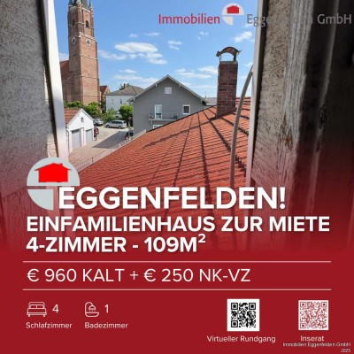 Charmantes Einfamilienhaus in zentraler Lage von Eggenfelden – mit 4 Schlafzimmern (251008)