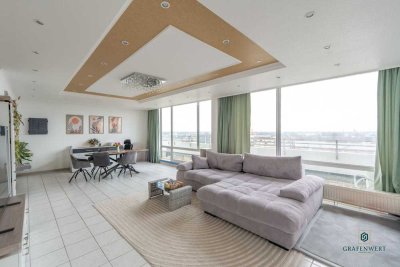 Penthouse mit atemberaubendem Blick auf Düsseldorf