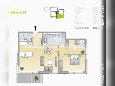 Tauschwohnung: Moderne Erdgeschosswohnung mit Terrasse am Volkspark Potsdam